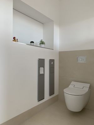 Abbildung: zeitgemäße Sanitärmöblierung